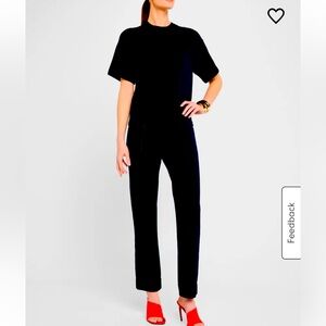 St. John Basics Santana Knit Black Short Sleeve Top M #0729